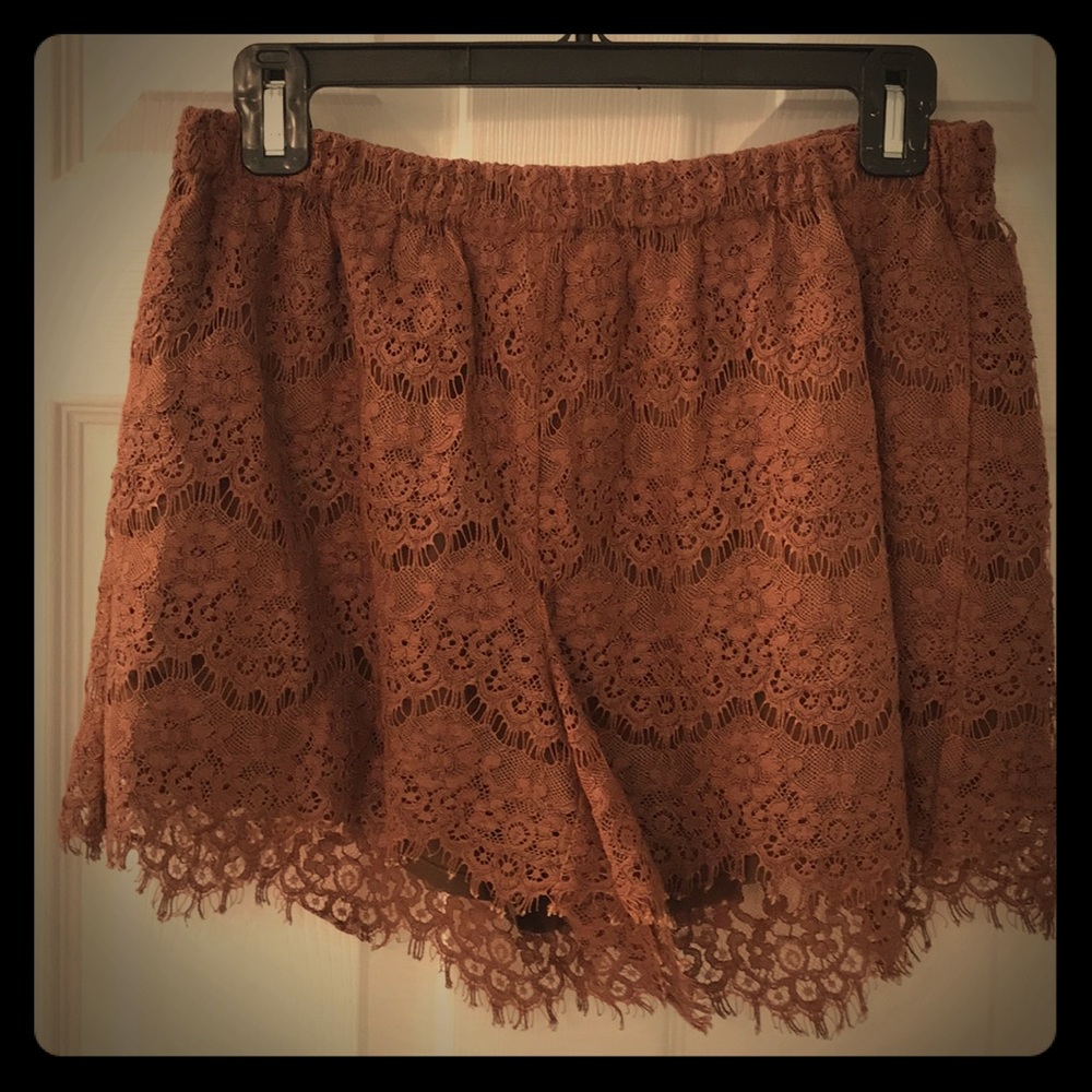 J Crew lace short with pockets